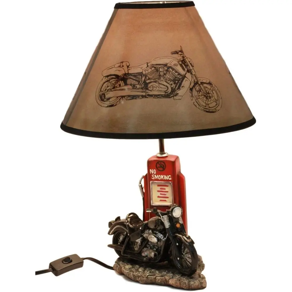 Lightings Decoration - Vintage Retro Black Motorcycle Gas Pump
