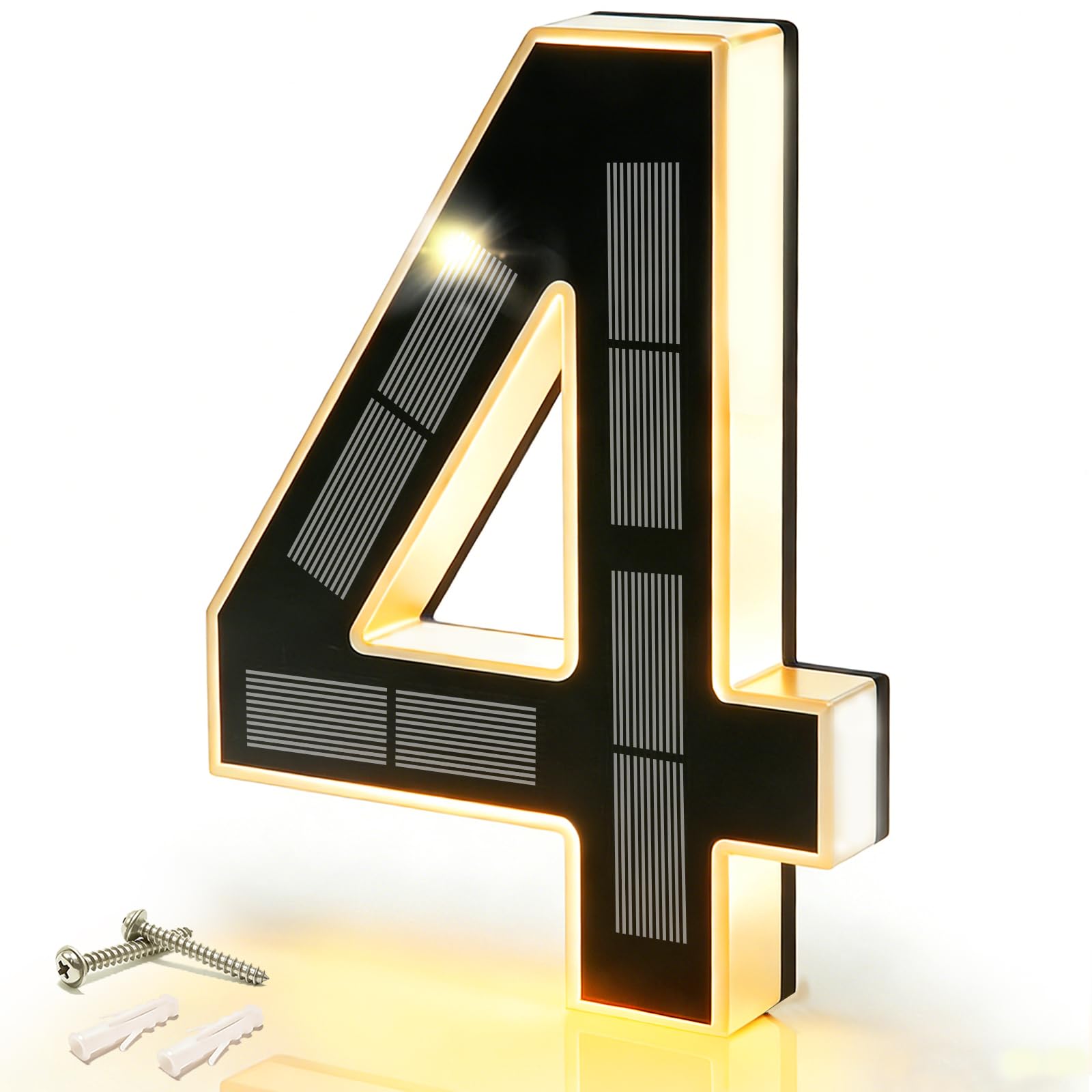 Decor Lighting Address - Modern Solar LED Address Sign Light