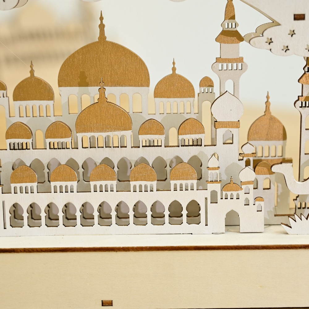 New Wooden LED Moon & Bridge L - Lighting Decor Woodbridge 评论和价格