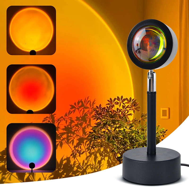 Smart LED Sunset Lamp Colorful - Touch Dimmer Lamp 评论和价格