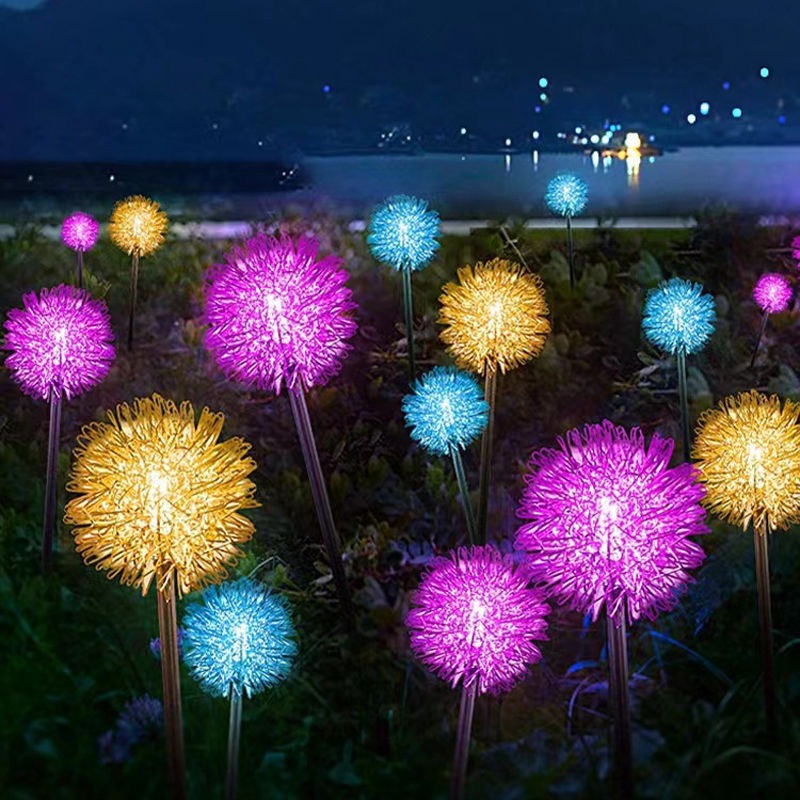 10 Combo Solar Dandelion Ball  - Lighting Decoration For Wedding 评论和价格