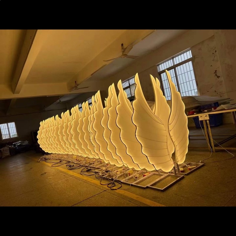 Glowing Angel Wings Light Prop - Lighting Decoration For Wedding 评论和价格