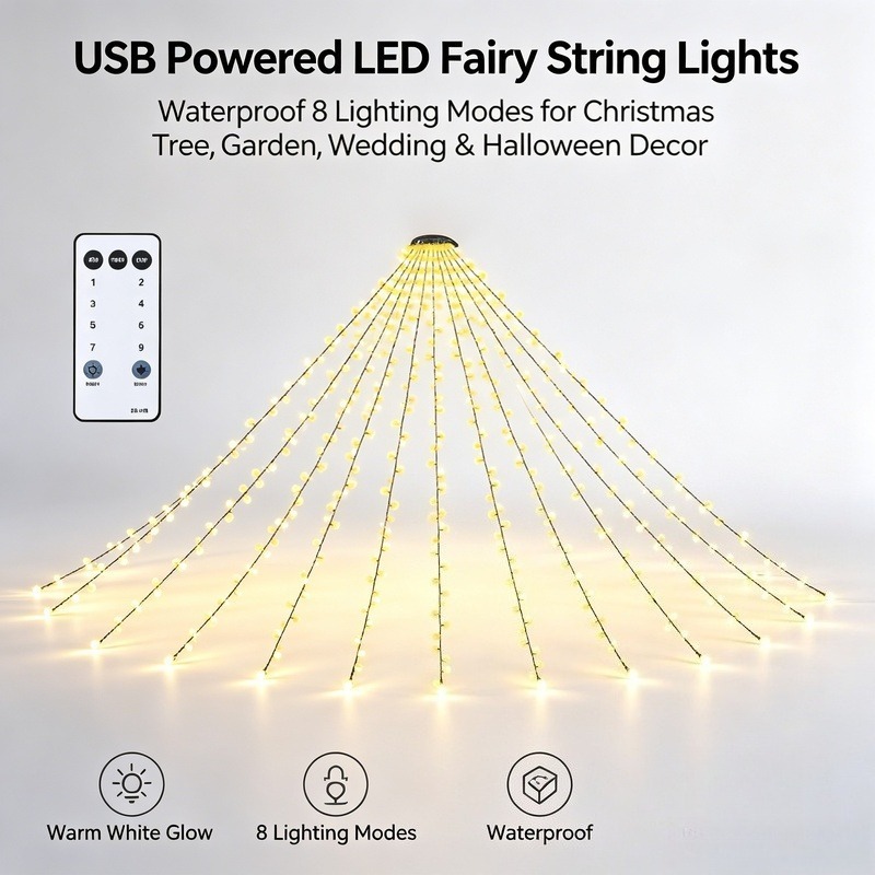 USB LED Fairy String Lights, W - Lighting Decoration For Wedding 评论和价格