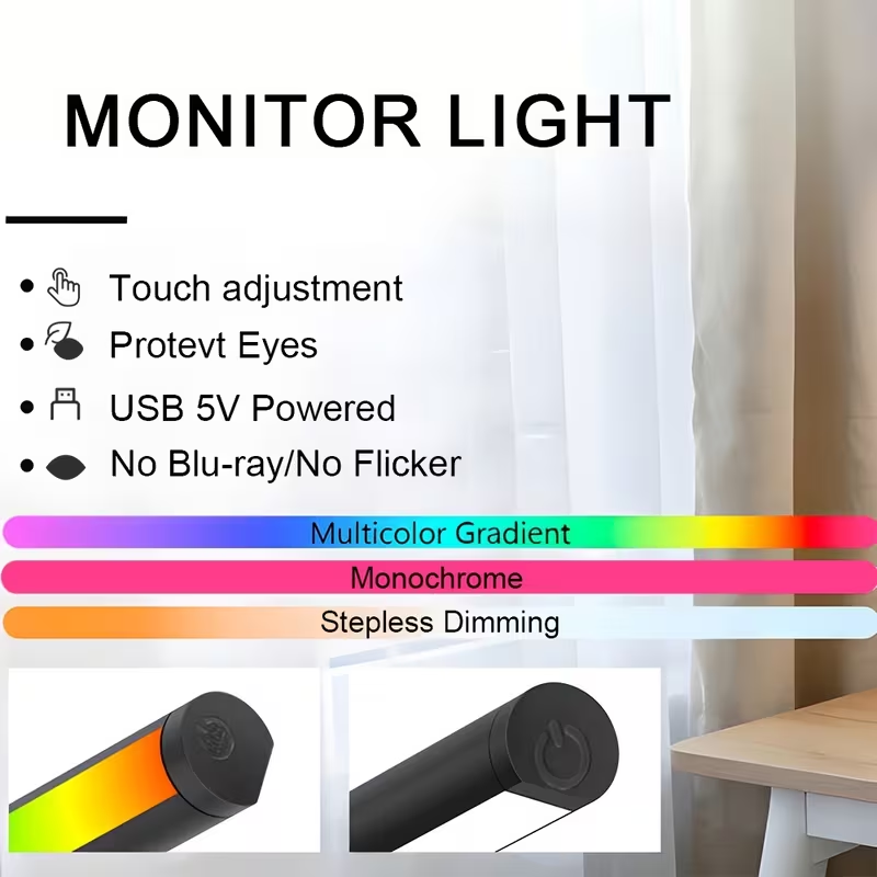 5V USB LED Screen Hanging Ligh - Touch Dimmer Lamp 评论和价格