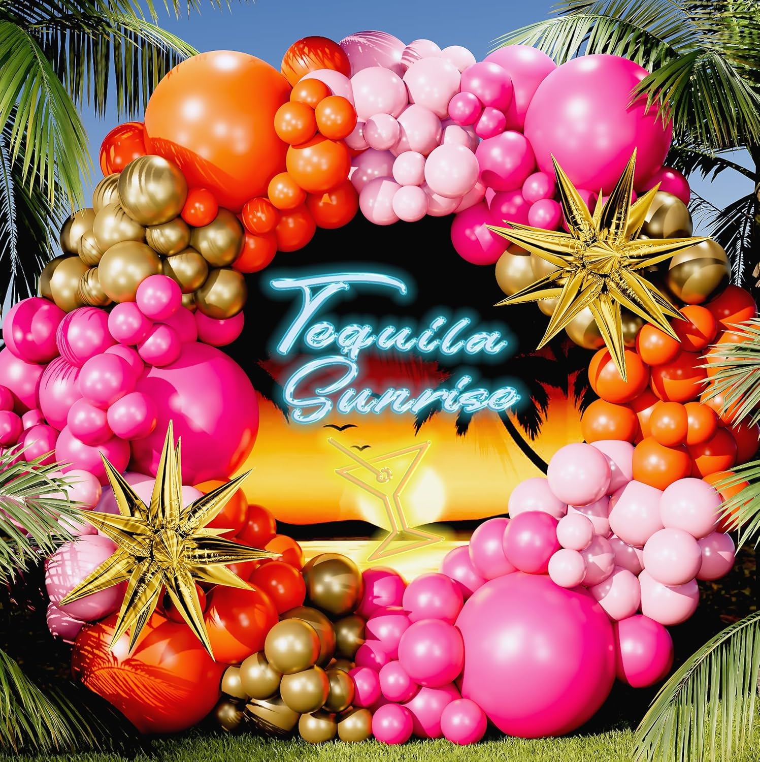 123Pcs Hot Pink Orange Metalli - Orange Lighting Decor 评论和价格