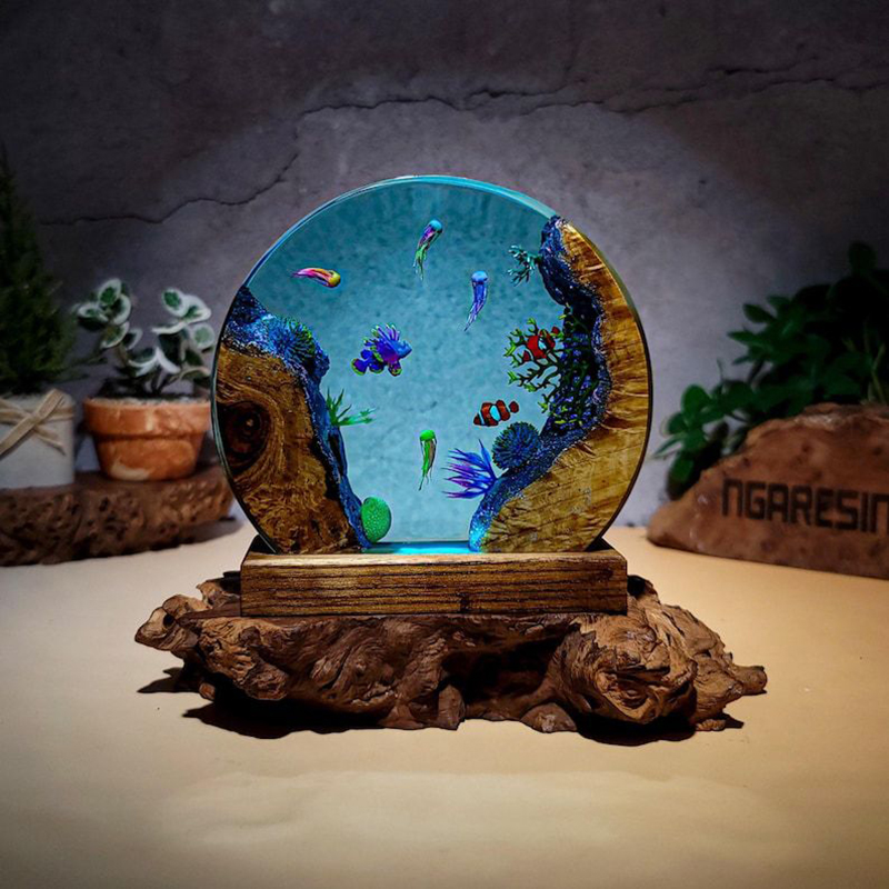 Ocean Aquarium Organism Resin  - Lighting Decoration For Wedding 评论和价格