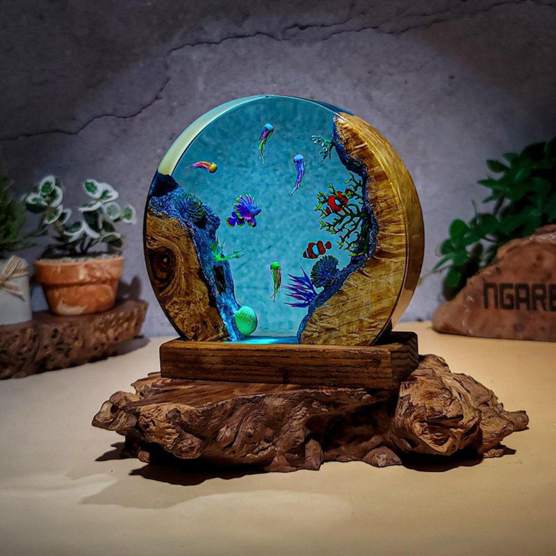 Ocean Aquarium Organism Resin  - Lighting Decoration For Wedding 评论和价格