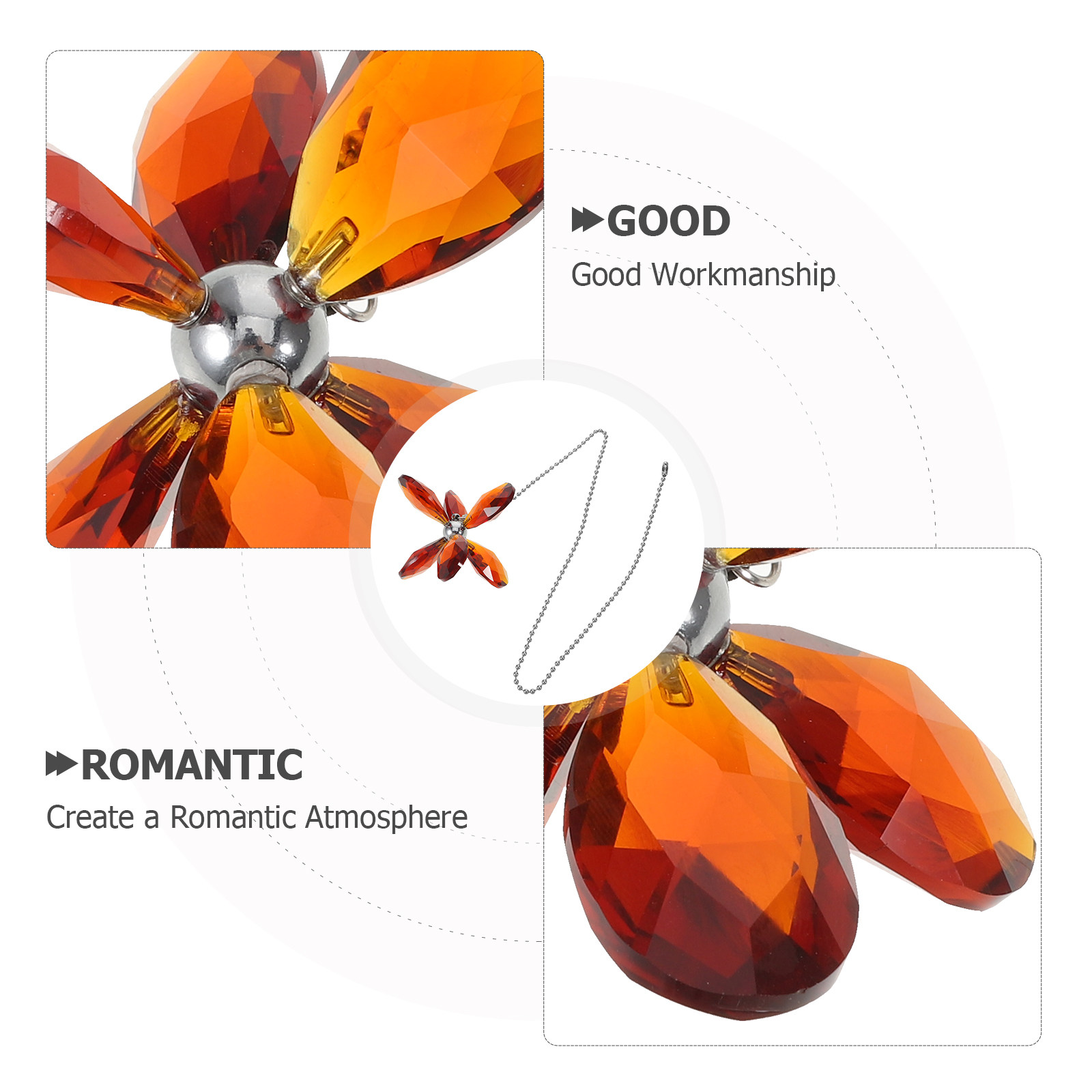 Crystal Flower Ceiling Fan Pul - Decor Lighting Ceiling Fans 评论和价格