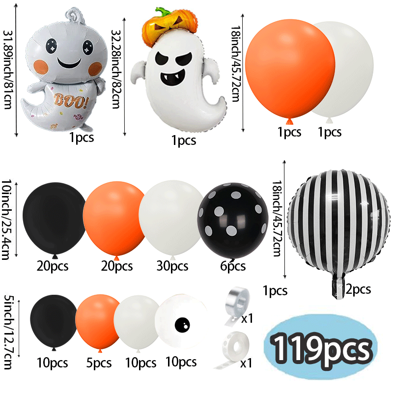 119Pcs Orange Cream Black Hall - Orange Lighting Decor 评论和价格