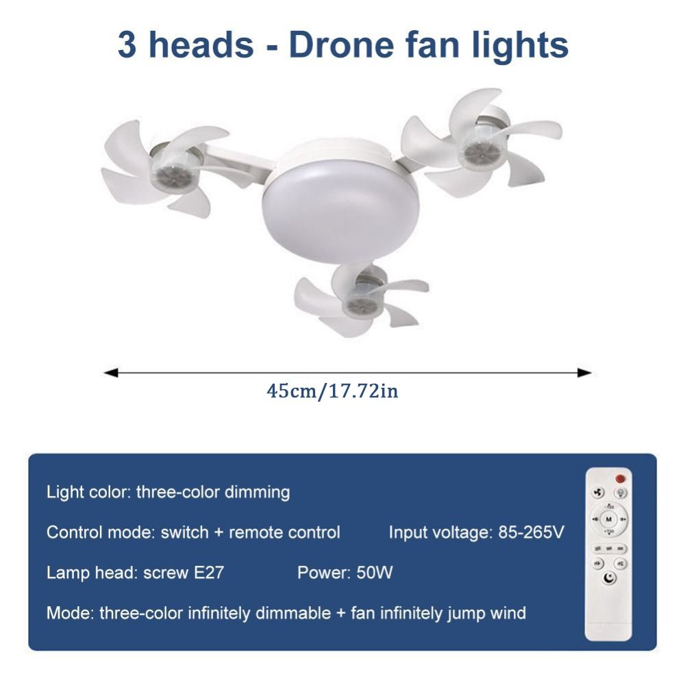 Simple 2 in 1 Ceiling Fan Remo - Decor Lighting Ceiling Fans 评论和价格