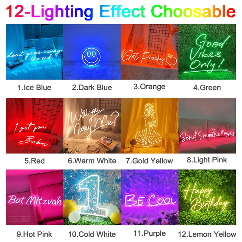 Custom Led Neon Signs LED Ligh - Lighting Decoration For Wedding 评论和价格
