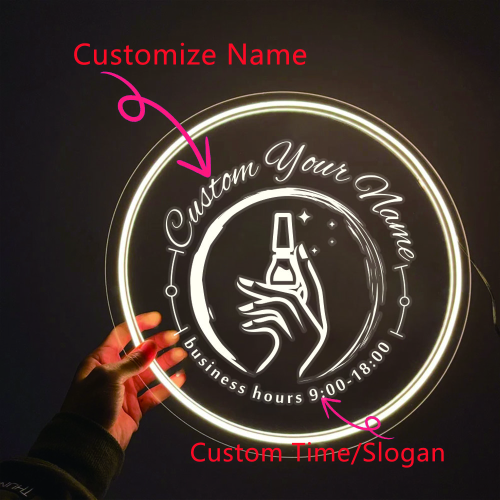 1PC Round Shape Nail Art Theme - Lighting Decoration For Wedding 评论和价格