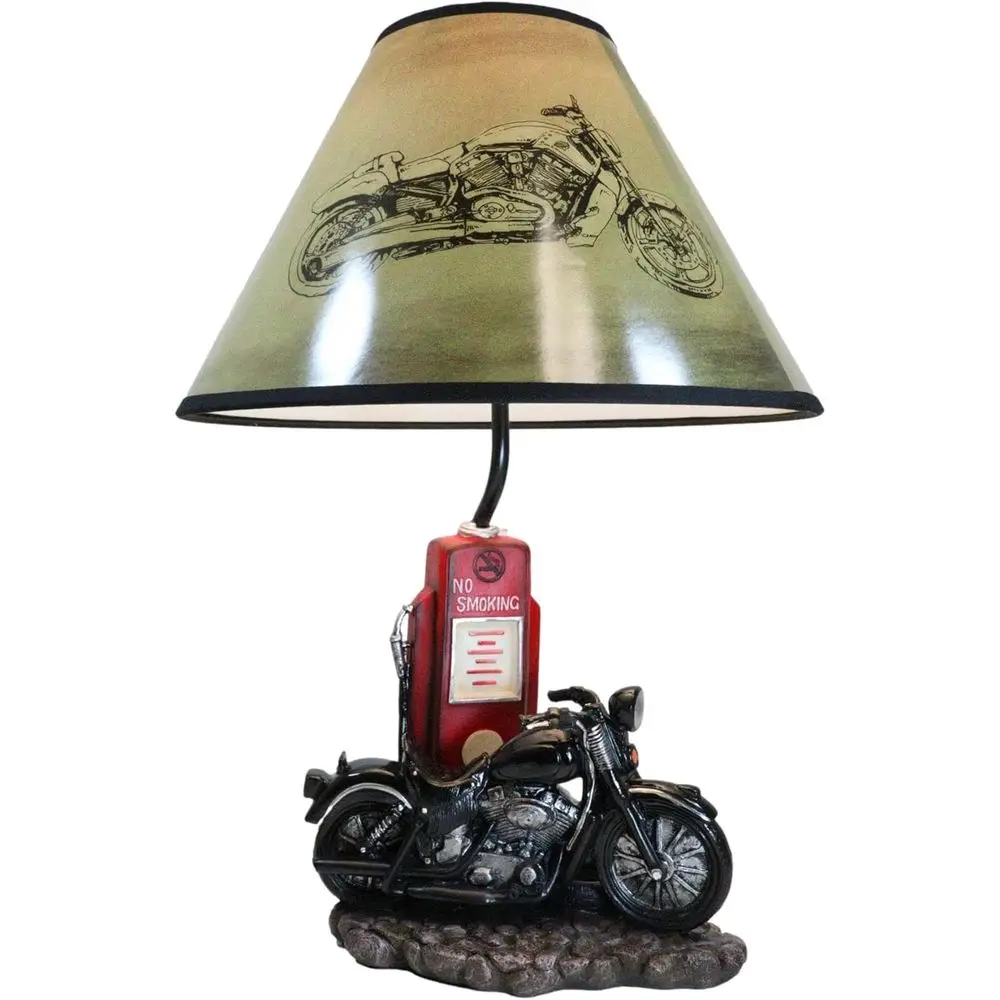 Vintage Retro Black Motorcycle - Lightings Decoration 评论和价格