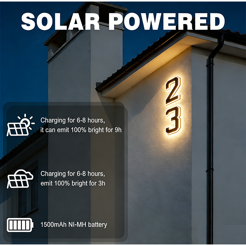 Outdoor Solar Address Number L - Decor Lighting Address 评论和价格