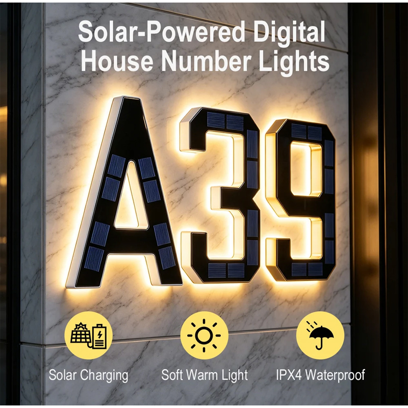 Outdoor Solar Address Number L - Decor Lighting Address 评论和价格