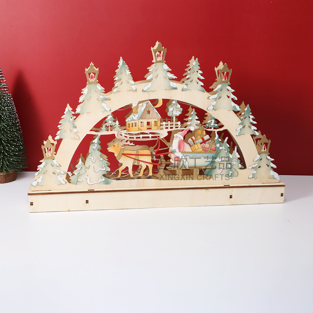 Cross-Border Wooden Crafts LED - Lighting Decor Woodbridge 评论和价格