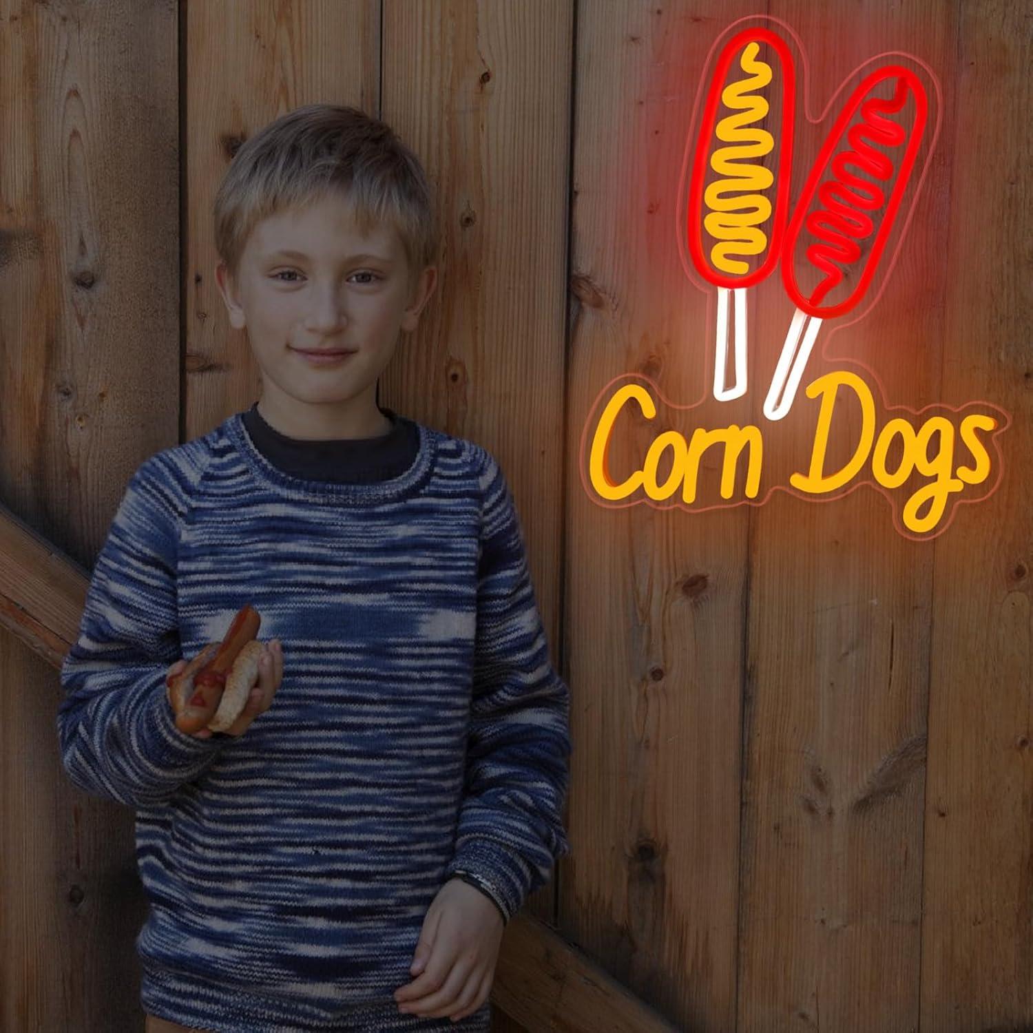 Corn Dog Neon Sign Snack USB D - Lighting Decoration For Wedding 评论和价格