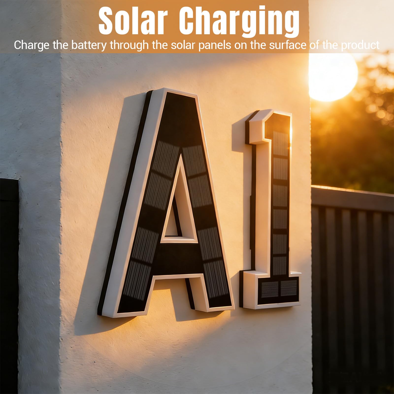 Modern Solar LED Address Sign  - Decor Lighting Address 评论和价格