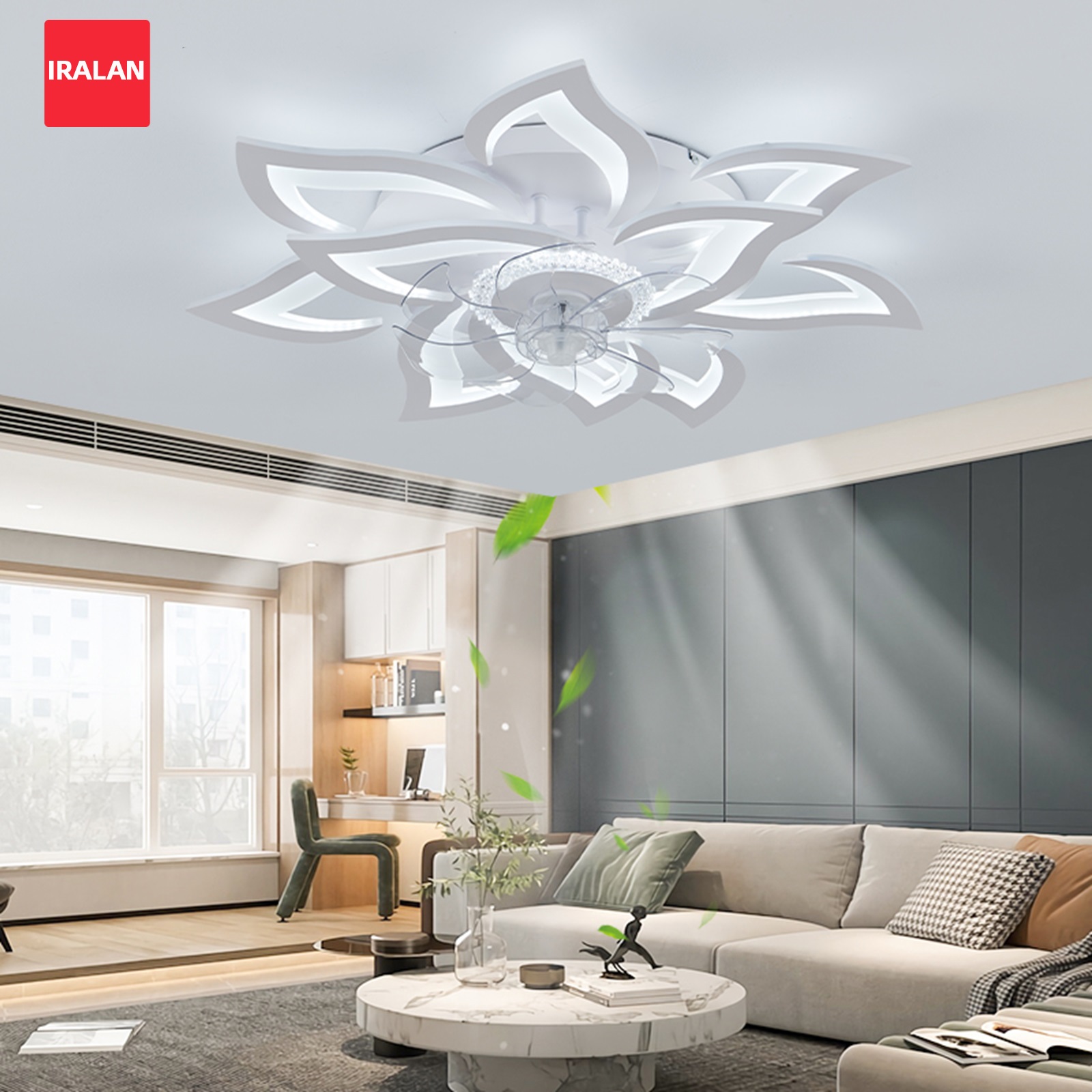 Flower Ceiling Fan with Lighti - Decor Lighting Ceiling Fans 评论和价格